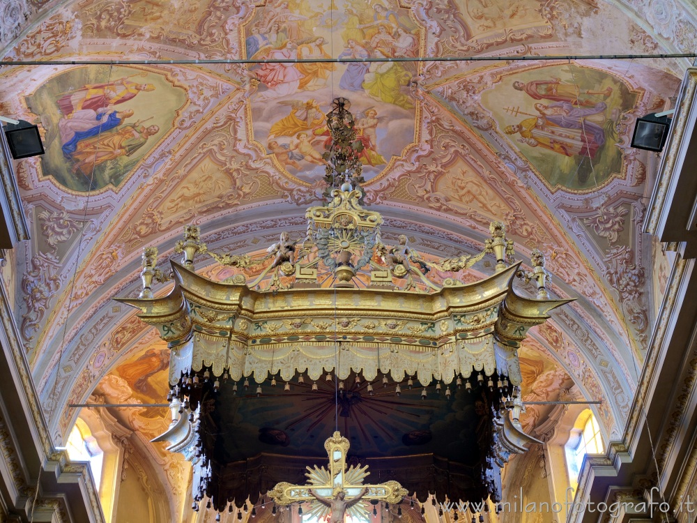 Carpignano Sesia (Novara, Italy) - Baldachin of the Church of Santa Maria Assunta